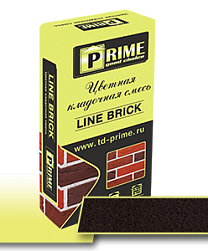 Цветная кладочная смесь Prime "Line Brick", Шоколадная 25 кг